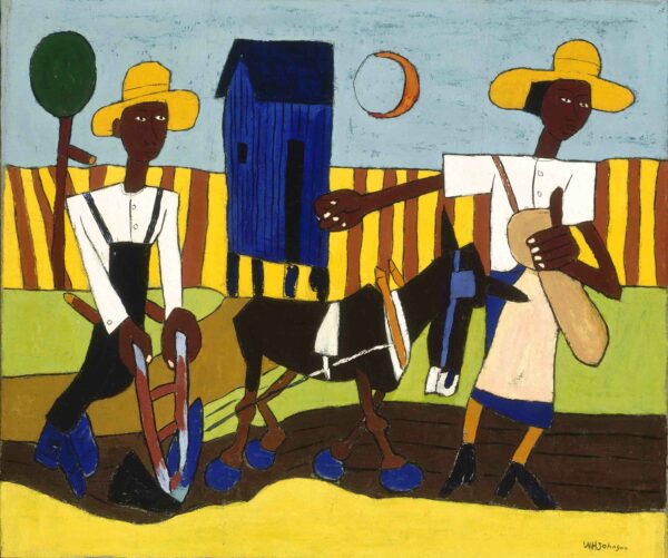 Man Sowing Land